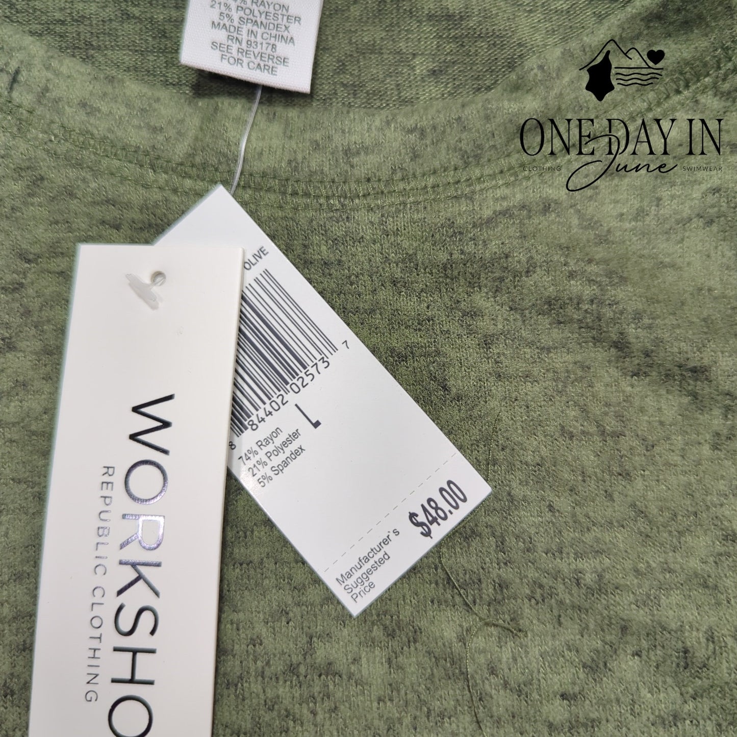 Workshop Long Sleeve Crew Neck Sweater Size L