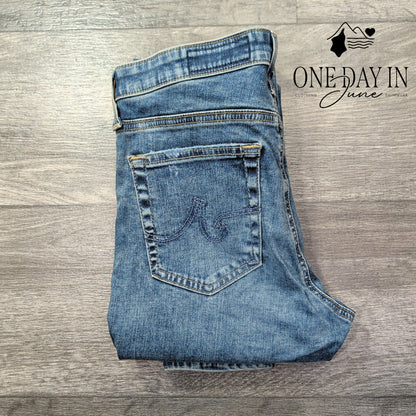 AG Adriano Goldschmied The Middi Ankle Jeans Distressed NWT Size 4 (27)