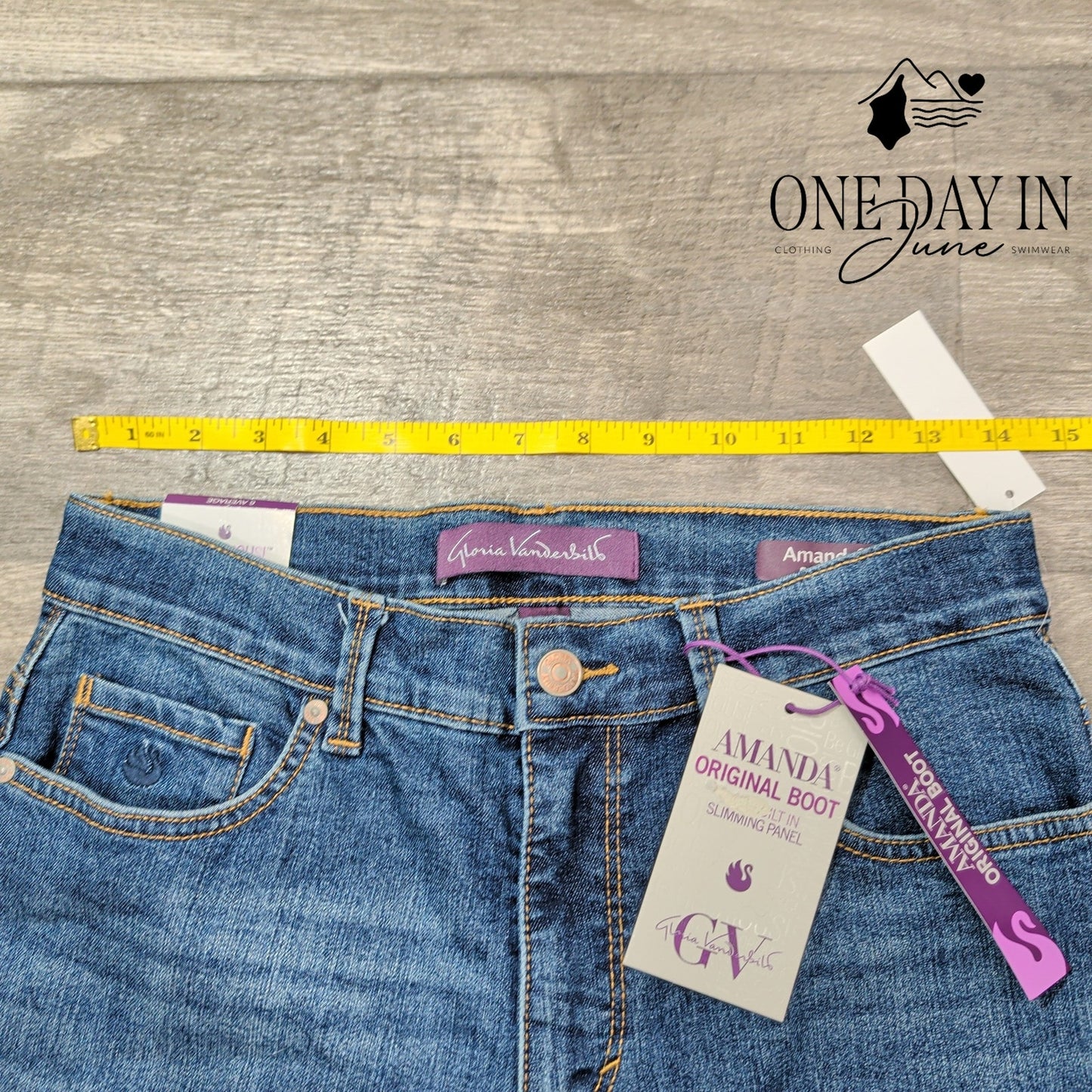 Gloria Vanderbilt Amanda Priginal Bootcut Jeans Size 6