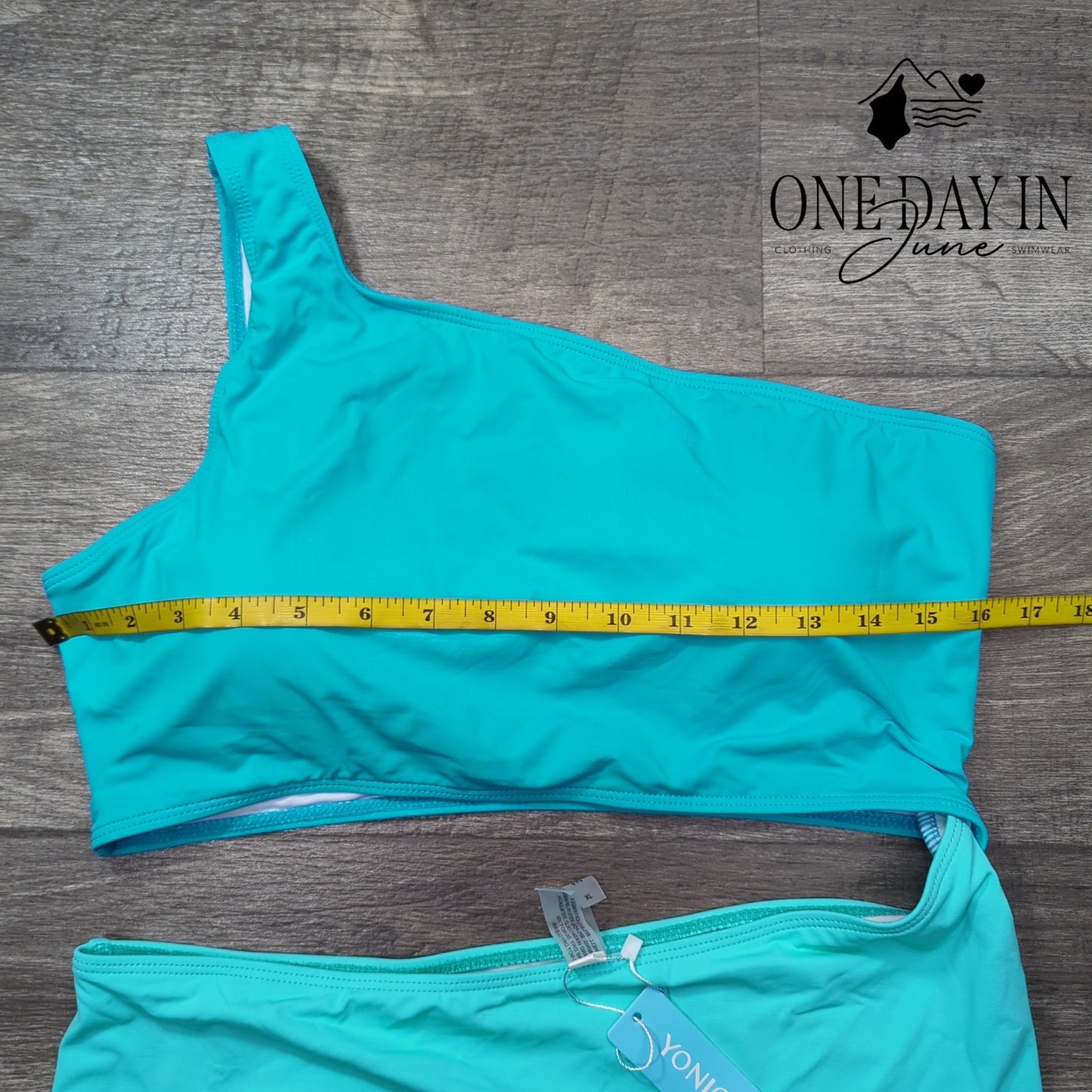 Yonique One Shoulder One Piece Swimsuit Size XL