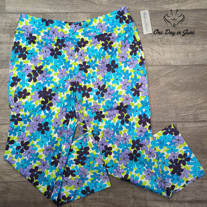 Madison Studio Floral Cropped Pants Size 10