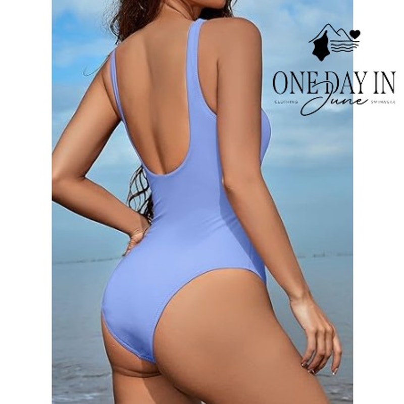 Meyeeka V Wire Cutout One Piece Swimsuit Size L