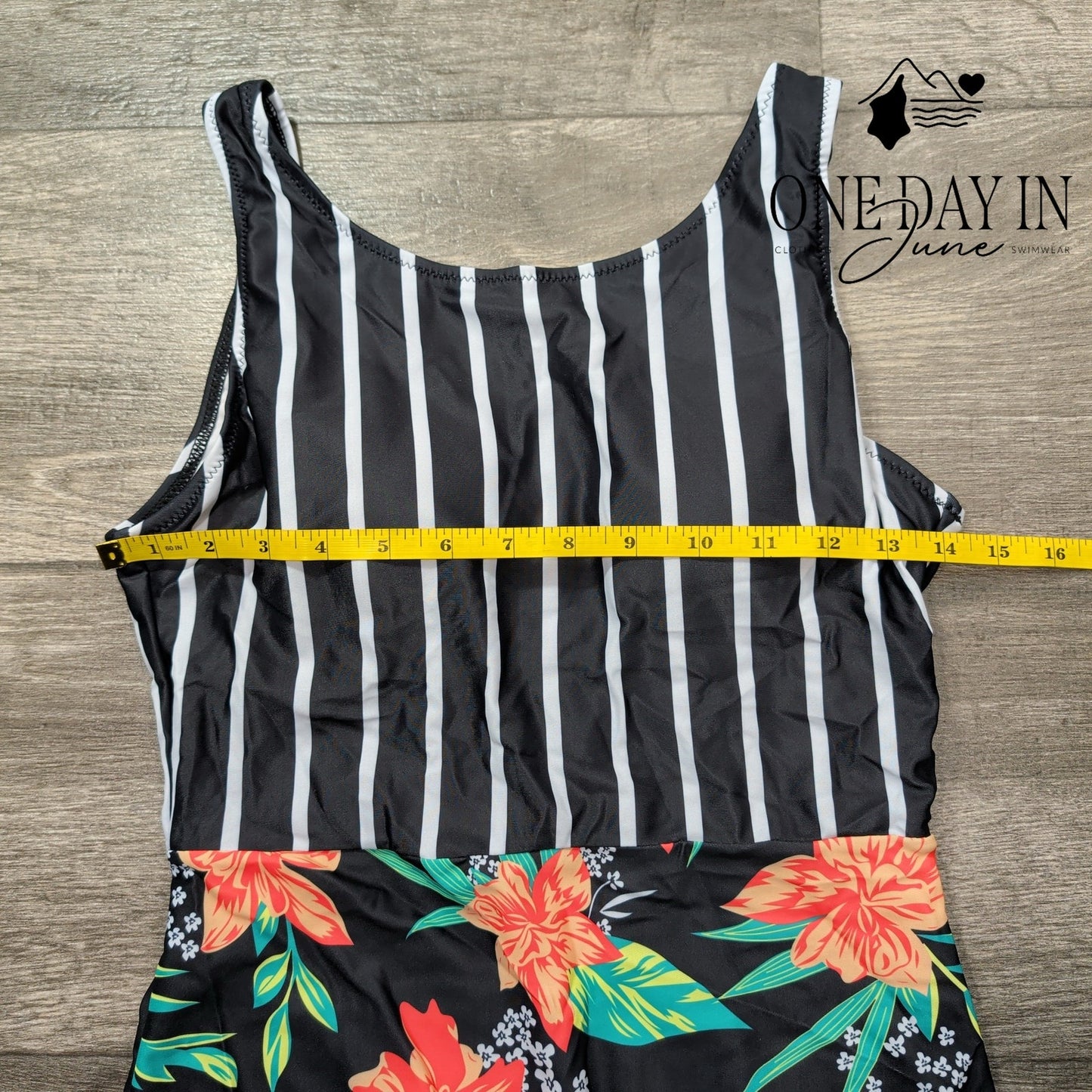 Aleumdr Floral One Piece Swimsuit Size M