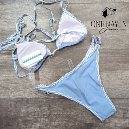 Tashehe Adjustable Triangle Bikini Swimsuit Size M