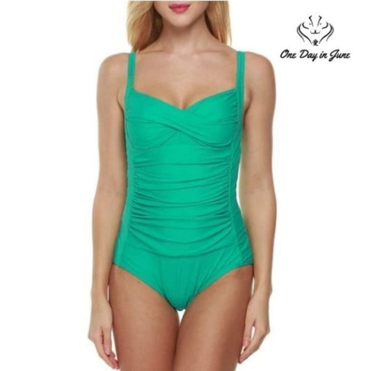 Ekouaer Elegant Inspired Vintage Pin up One Piece Size M