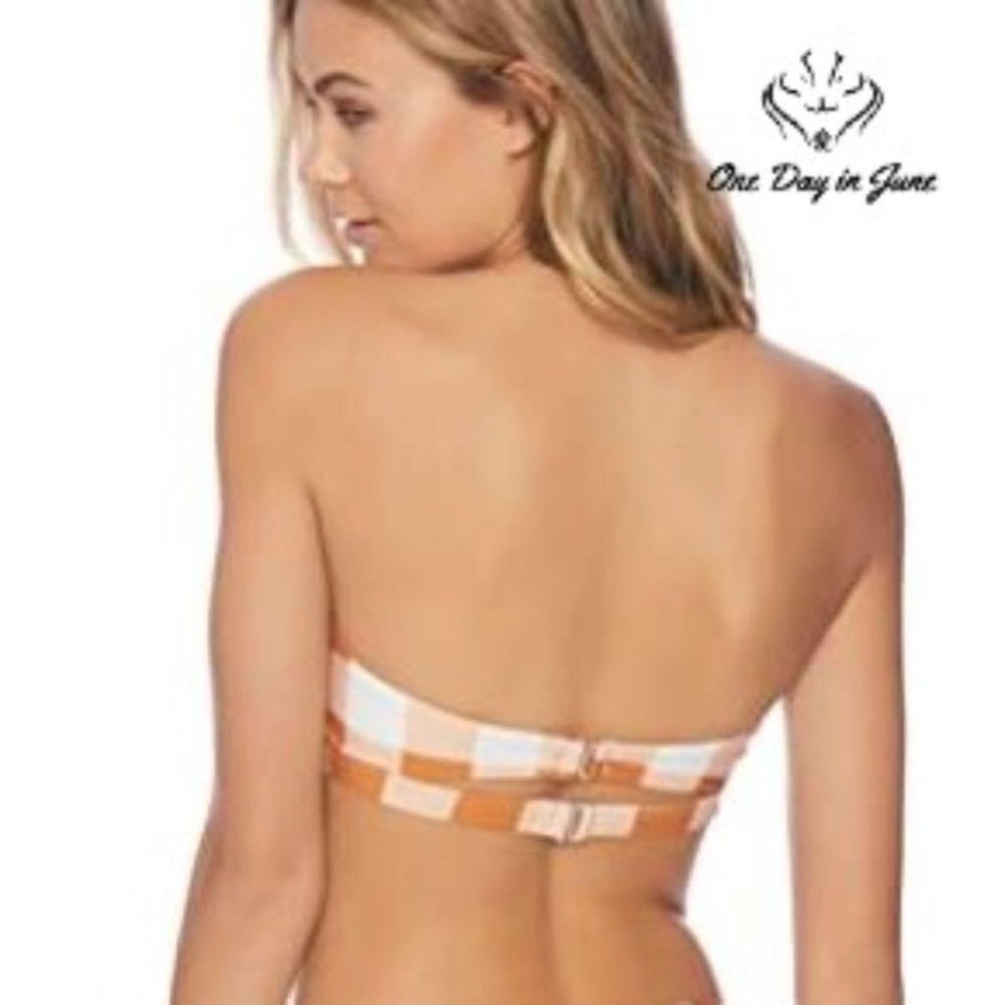 Vicious Young Babes Knotted Halter Bikini Top Swimsuit Size S