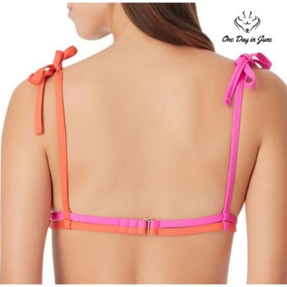 Sugar Beach Triangle Bikini Top Size M