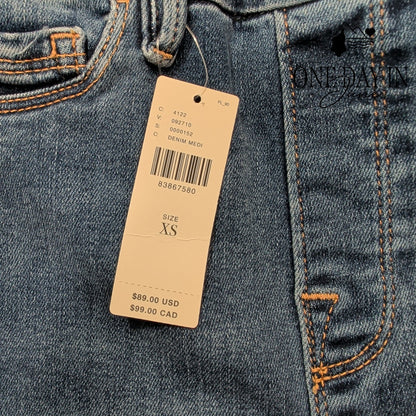 Good American Good Legs Skinny Jeans Medium Wash Blue NWT Size XS