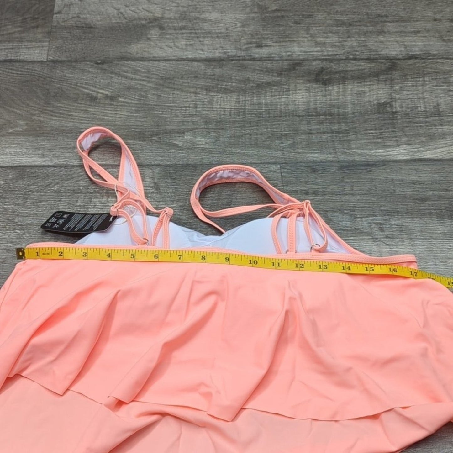 Souqfone Ruffled Flounce High Waist Bikini Swimsuit Size XL