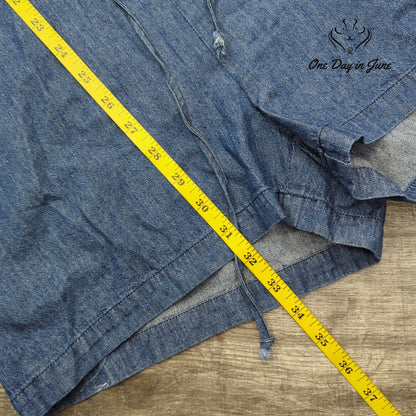 Lumiere Sleeveless Denim Romper Size L