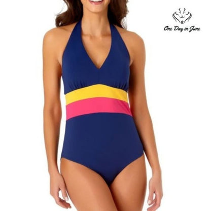 Liz Claiborne Colorblock One Piece Size 6