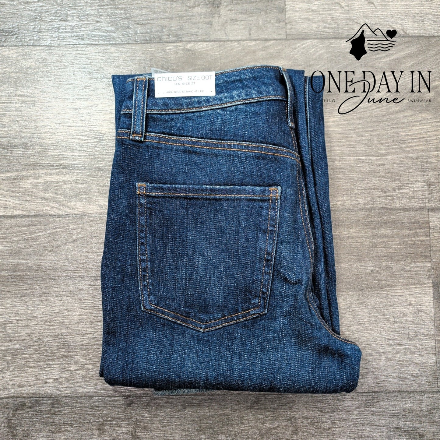Chico's High Rise Straight Leg Jeans Size Chico's 00T (2T)