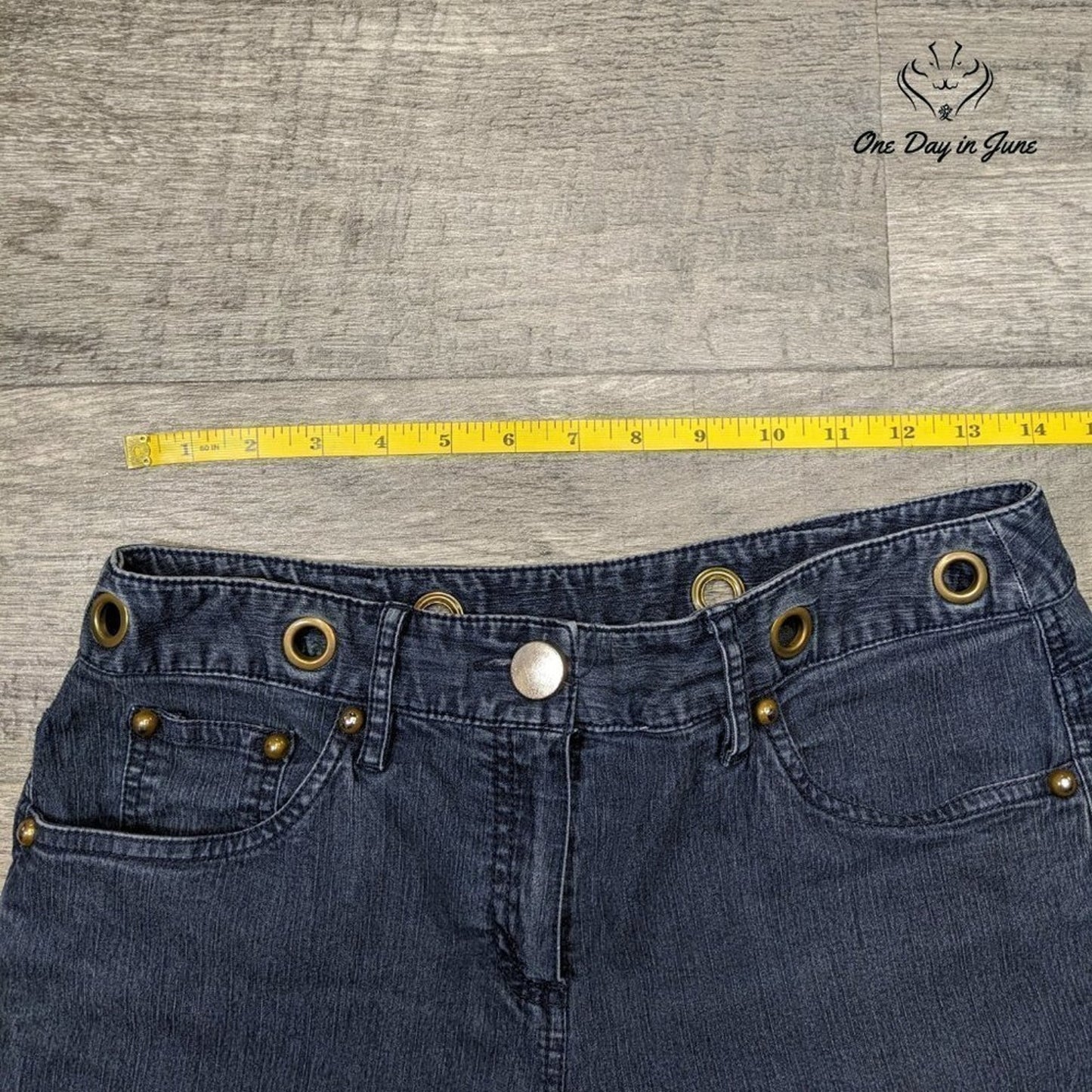 Larry Levine Petite Stretch Capri Jeans Size 6P