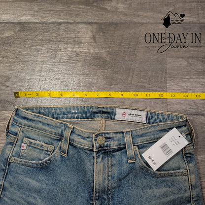 AG Adriano Goldschmied Faye Mid Rise Cigarette Jeans Blue NWT Size 4 (27)