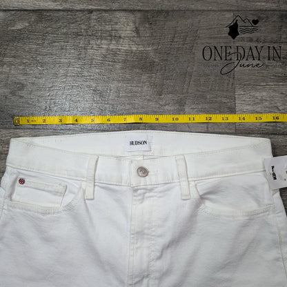 Hudson Blair High Rise Bootcut Jeans White NWT Size 10 (30)
