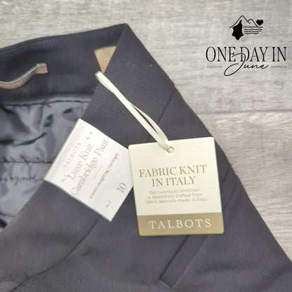 Talbots Luxe Knit Cambridge Pants Size 10