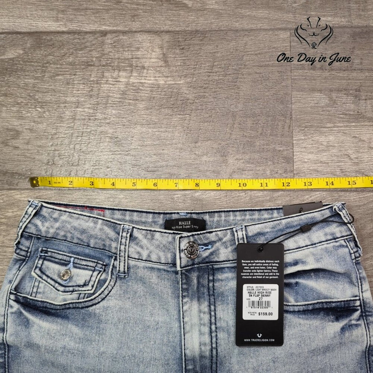 True Religion Halle High Rise Super Skinny Jeans Light Breezy Wash NWT Size 4