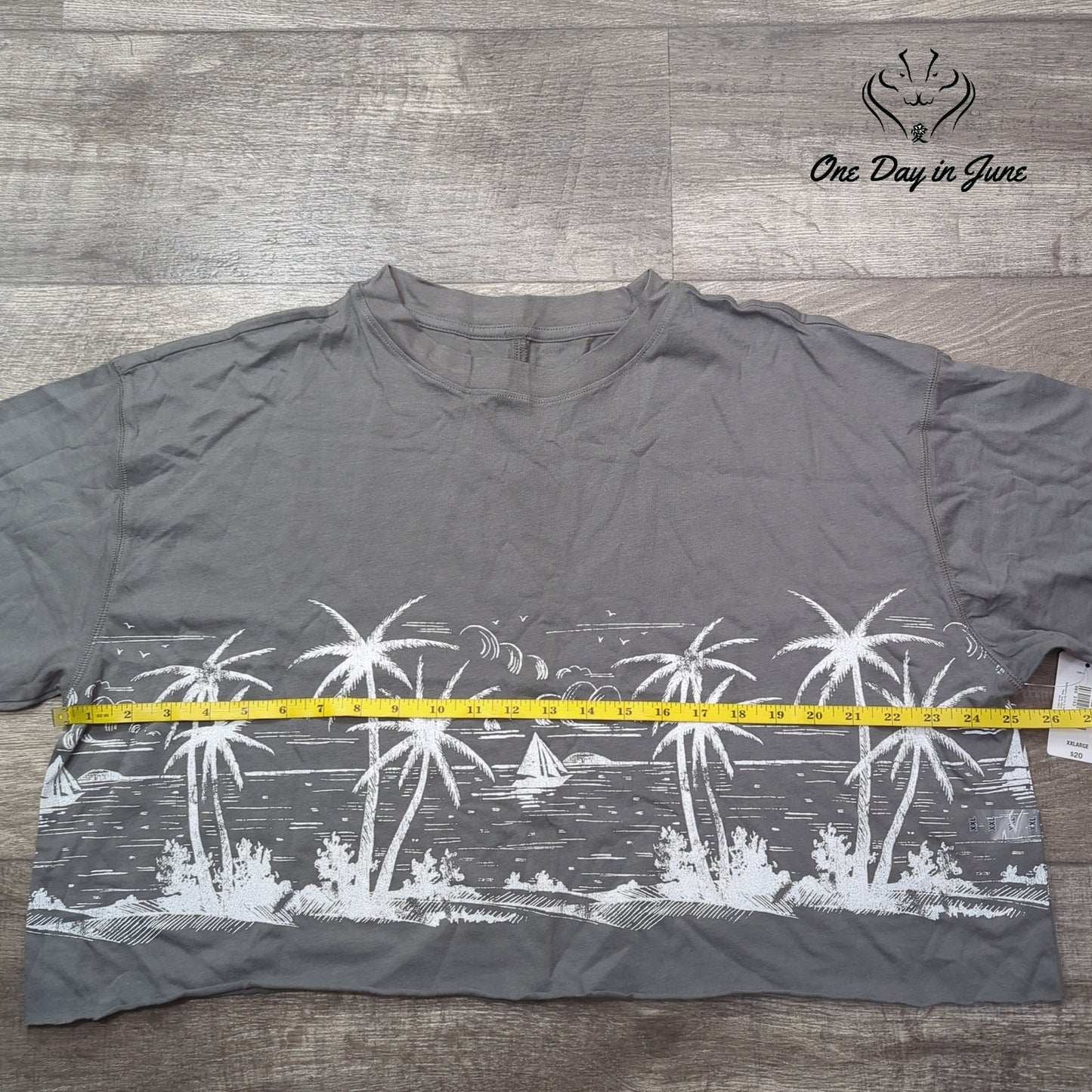 Flirtitude Crop Short Sleeve Tee Shirt Size XXL