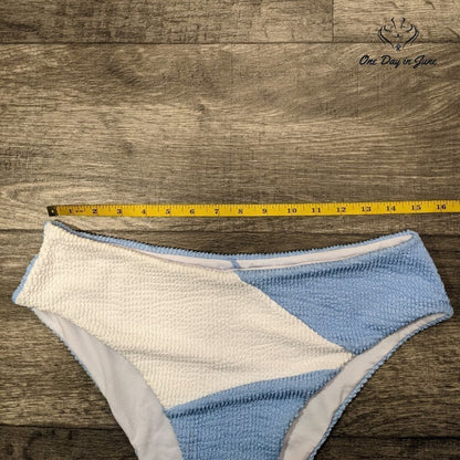 Cupshe Smocked High Cut Bikini Bottom Size 1XL