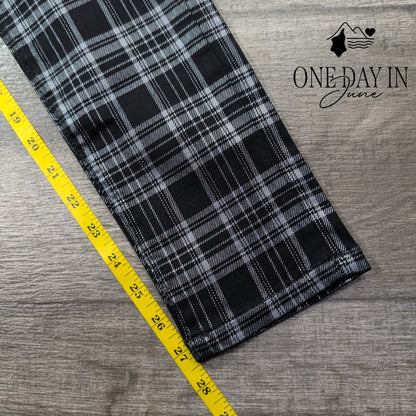 AG Adriano Goldschmied Farrah High Rise Skinny Jeans Black Plaid NWT Size 2 (26)