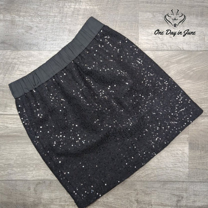 Loft Comfort Waist Sequin Skirt Size XS
