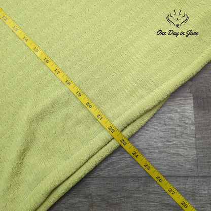 Davi & Dani Lace Sleeve Tie Side Textured Top Lime Green NWT Size M