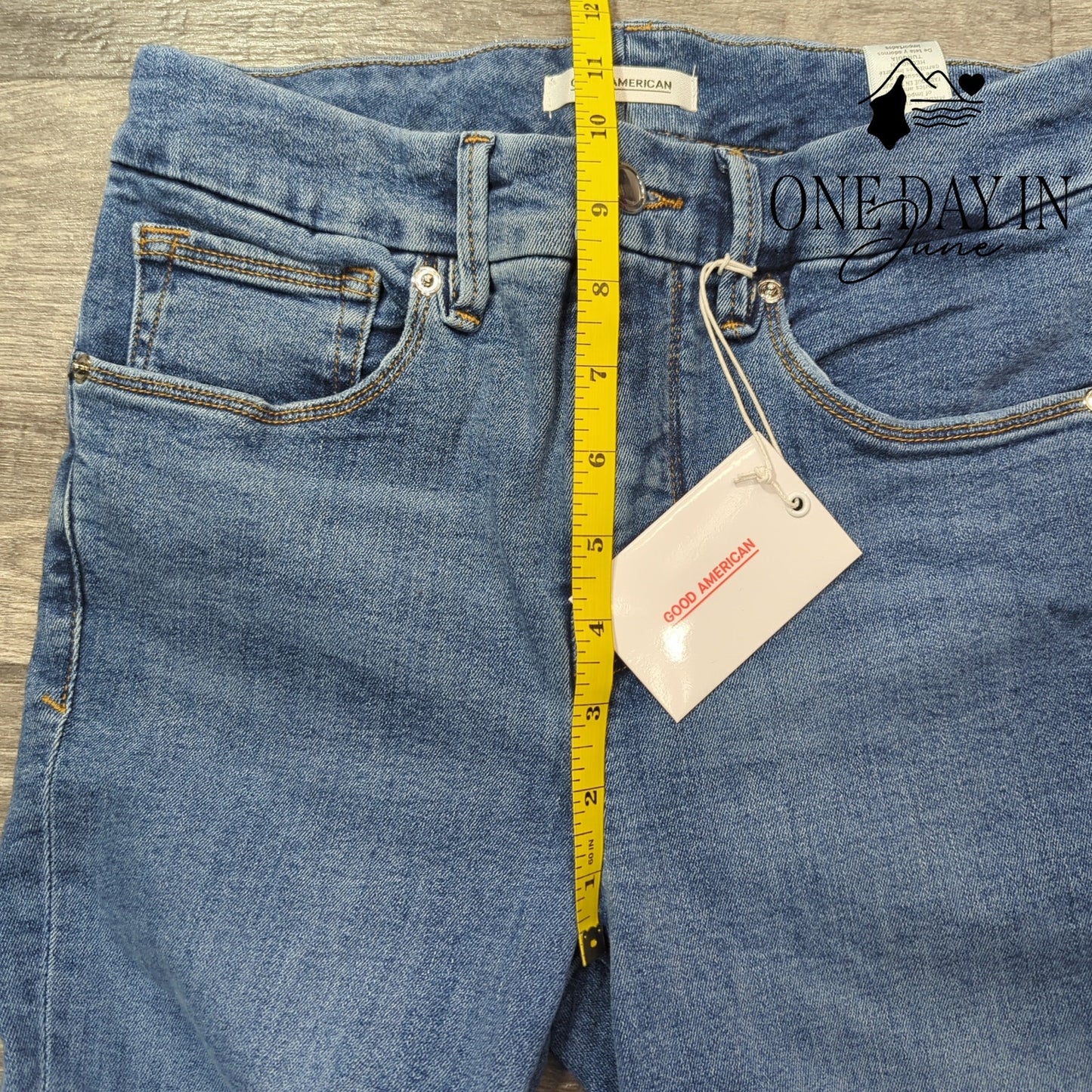 Good American Good Legs Skinny Raw Hem Jeans Size 4