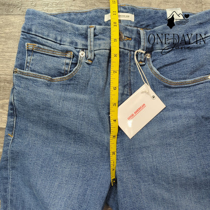 Good American Good Legs Skinny Raw Hem Jeans Size 4