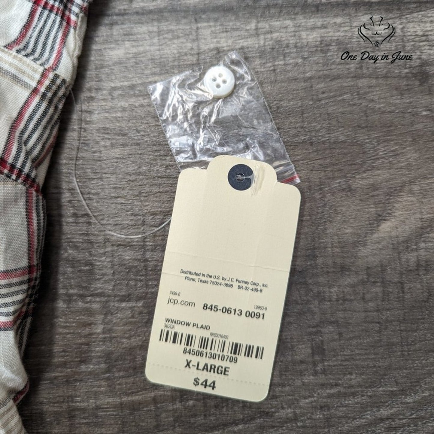 St. John's Bay Button Down Flannel Shirt Size XL