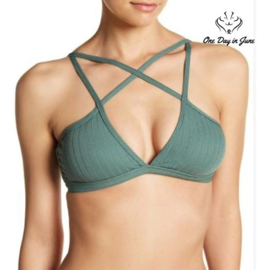 Reef Unity Stappy Tri Bralette Bikini Top Swimsuit Size XS