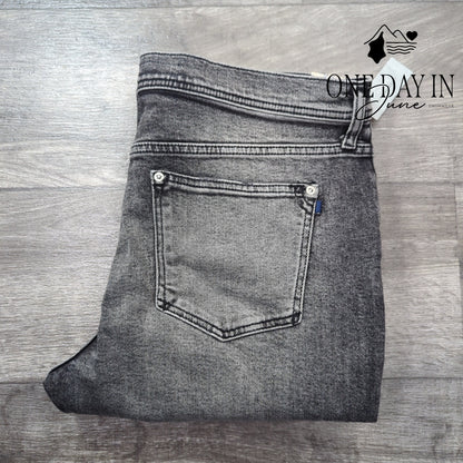 Pilcro and the Letterpress Slim Boyfriend Jeans Distressed Black NWT Size 14P