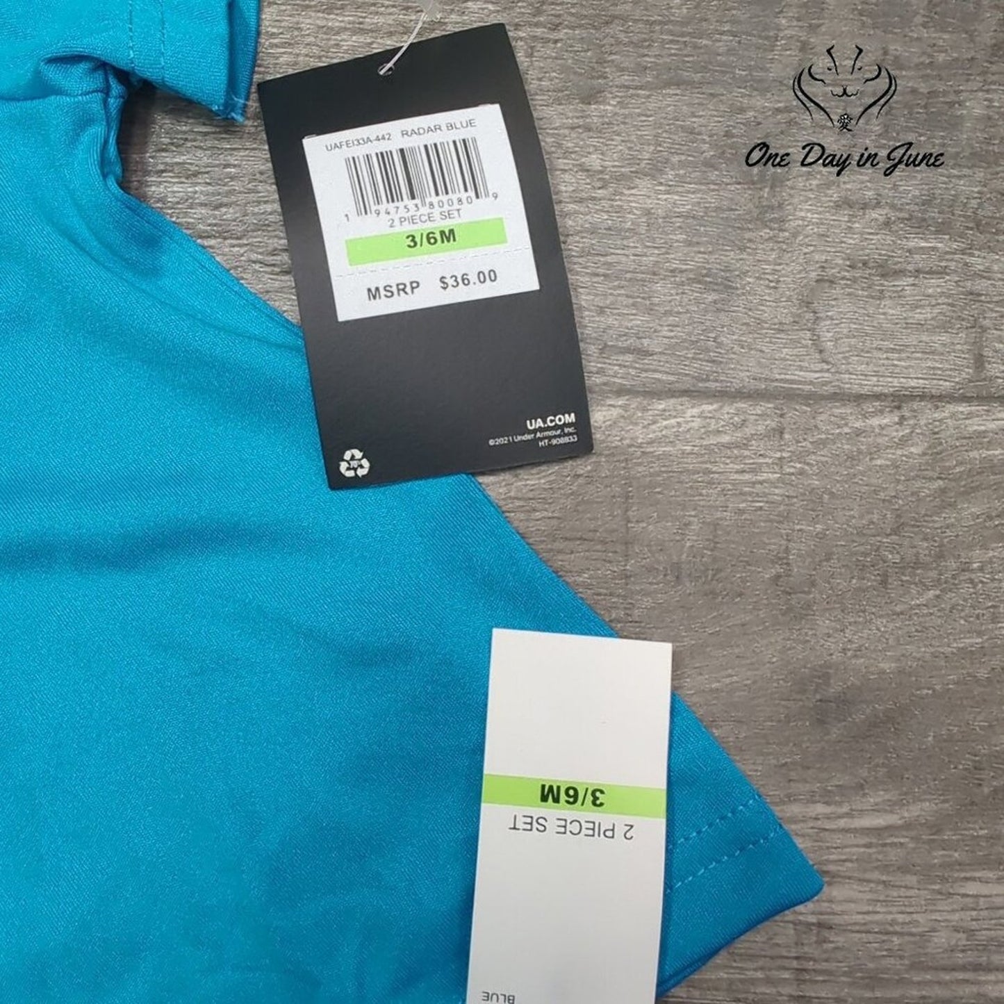 Under Armour Short Sleeve Sweatpants Set Size 3/6 M