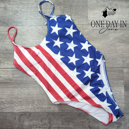 CharmLeaks Ribbed High Cut One Piece Swimsuit Size S