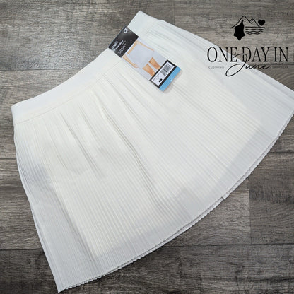 Gap Pleated Skort White Tennis Pickleball Athletic Skirt NWT Size L