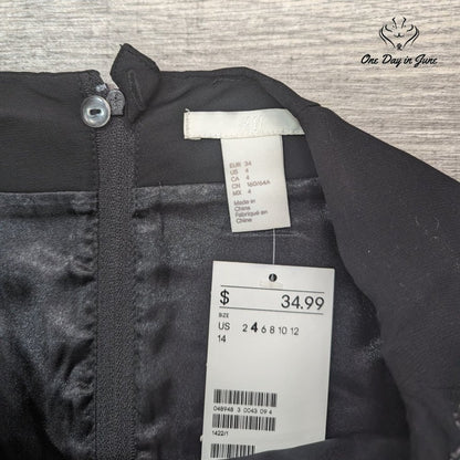 H&M Beaded Sequin Mini Skirt Size 4