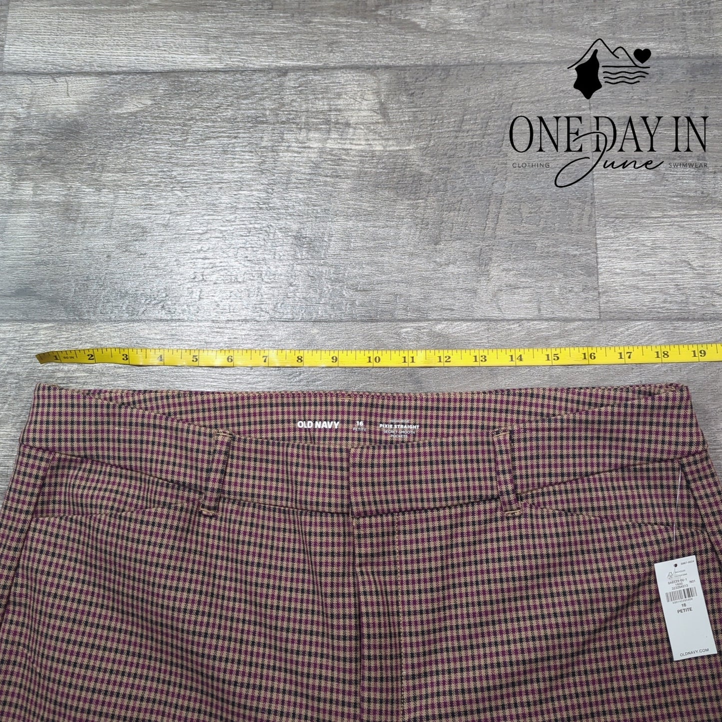 Old Navy Petite High Rise Pixie Straight Leg Pants Size 16P