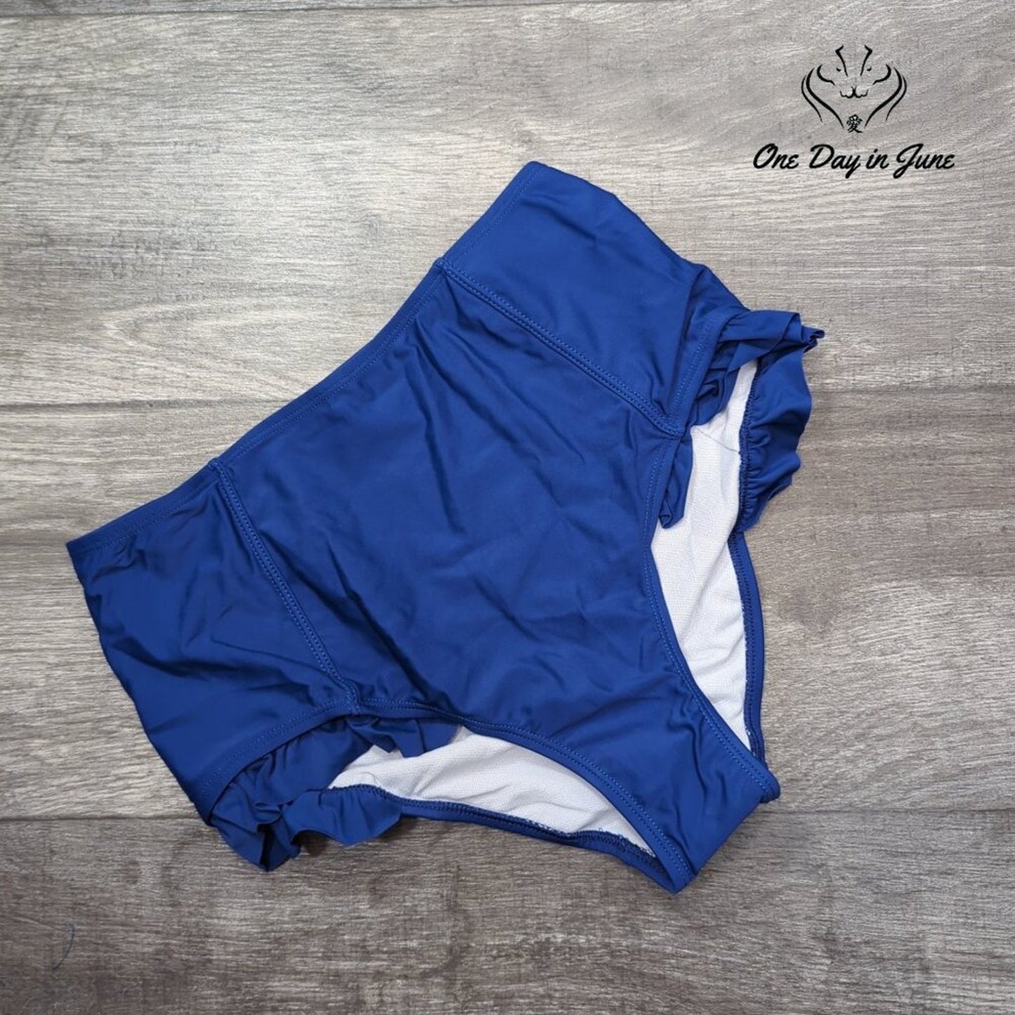 Shekini High Waist Ruffle Bikini Bottom Size S