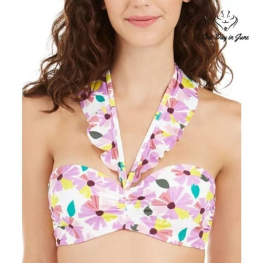 Kate Spade Wallflower Printed Bikini Top Size XS