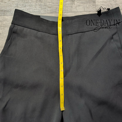 Banana Republic High Rise Wide Leg Crop Pants Black NWT Size 6