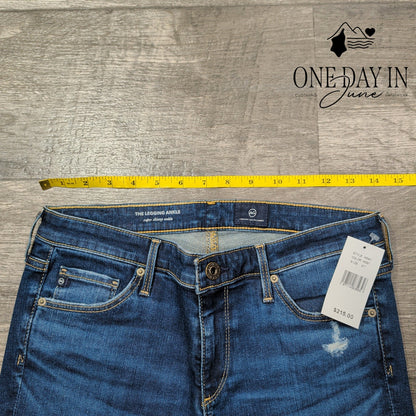 AG Adriano Goldschmied The Legging Jeans Distressed Skinny NWT $215 Size 4 (27)