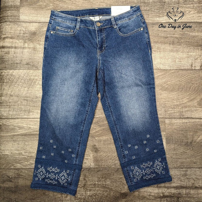 Christopher & Banks Petite Modern Fit Capri Jeans Size 4P