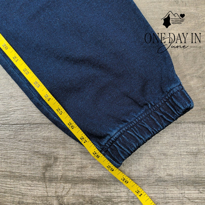 Good American Jeanius Boyfriend Jogger Sweatpants Indigo NWT Size S