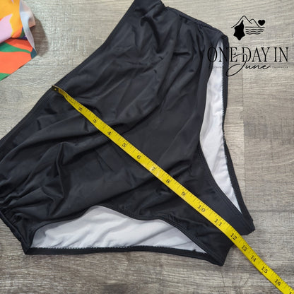 Adisputent High Waist Flounce Bikini Swimsuit Size L