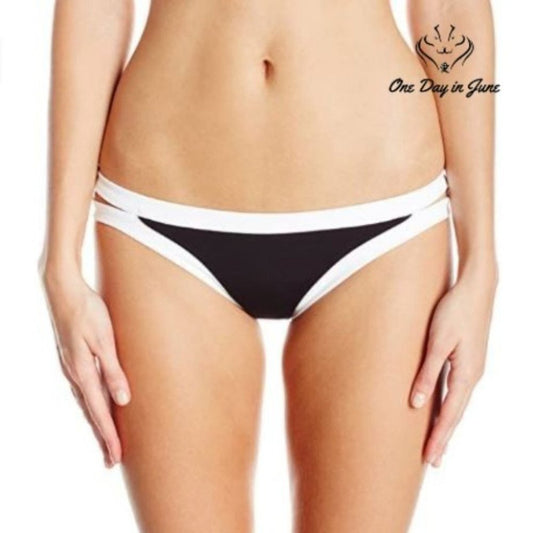 SeaFolly Block Party Brazilian Low Rise Bikini Bottom Size 2