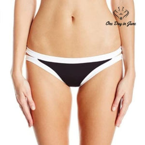 SeaFolly Block Party Brazilian Low Rise Bikini Bottom Size 2