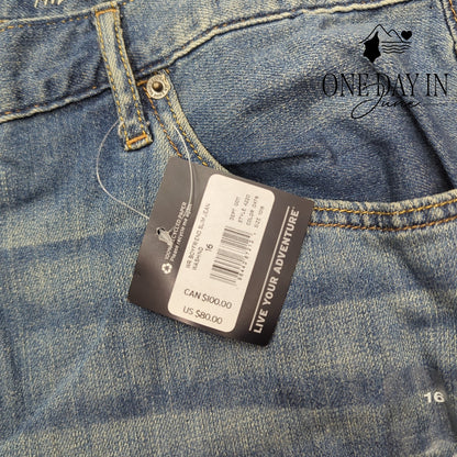 Eddie Bauer Mid Rise Boyfriend Slim Jeans Size 16