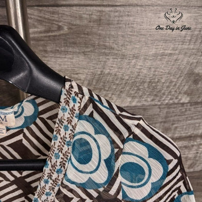 MKM Designs Sheer Short Sleeve Top Size S