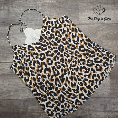 J. Crew Leopard Racerback Tank Top Size 2