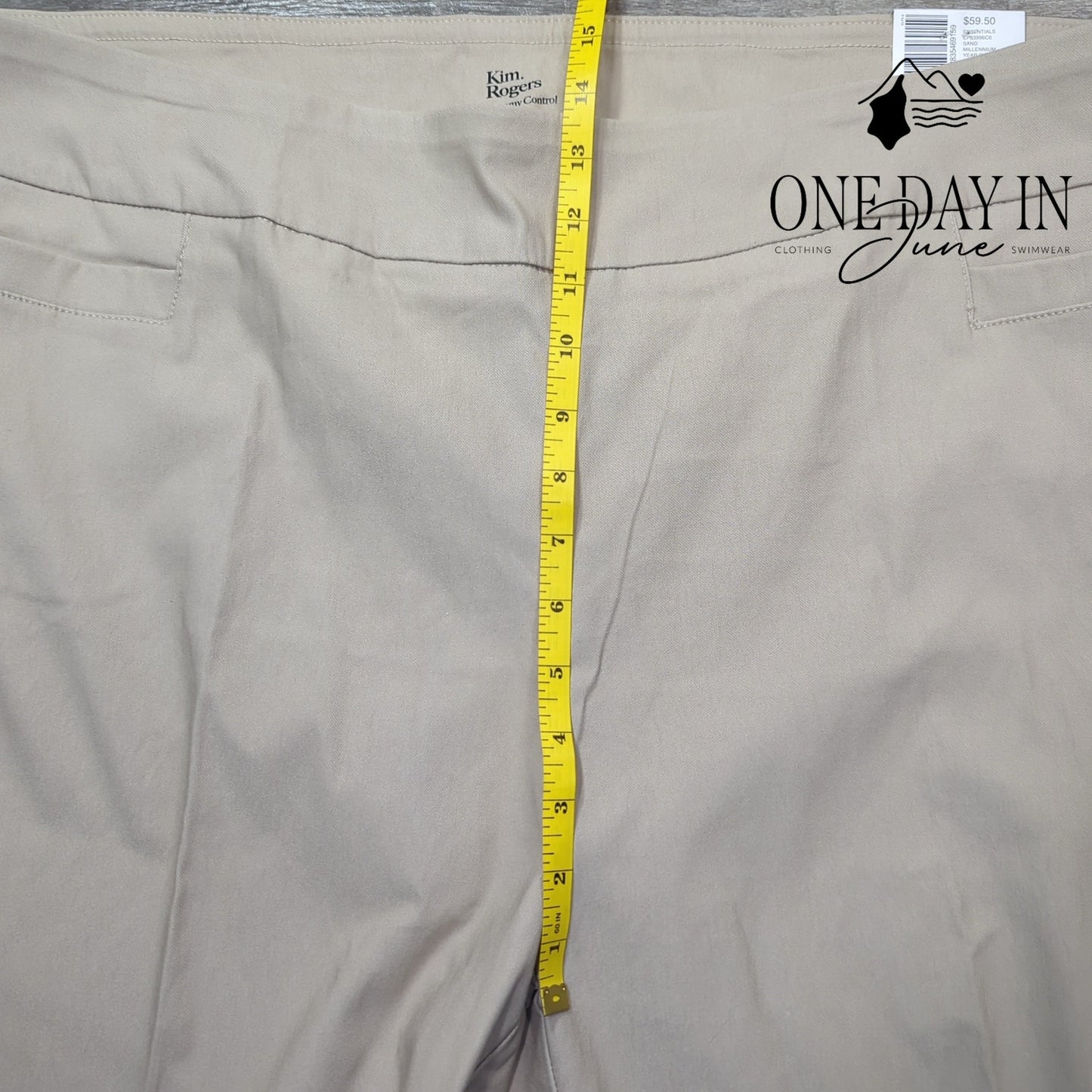 Kim Rogers Plus Size Millenium Tummy Control Pull On Pants Size 24W