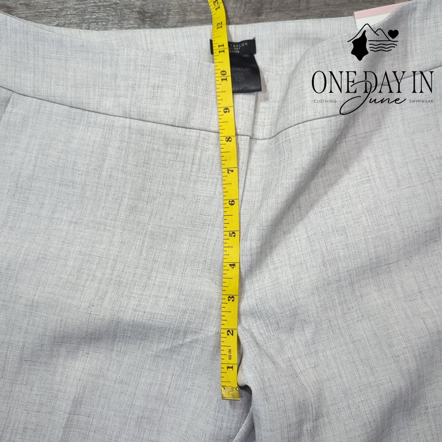 Ann Taylor Petite Signature Straight Trouser Pants Size 12P